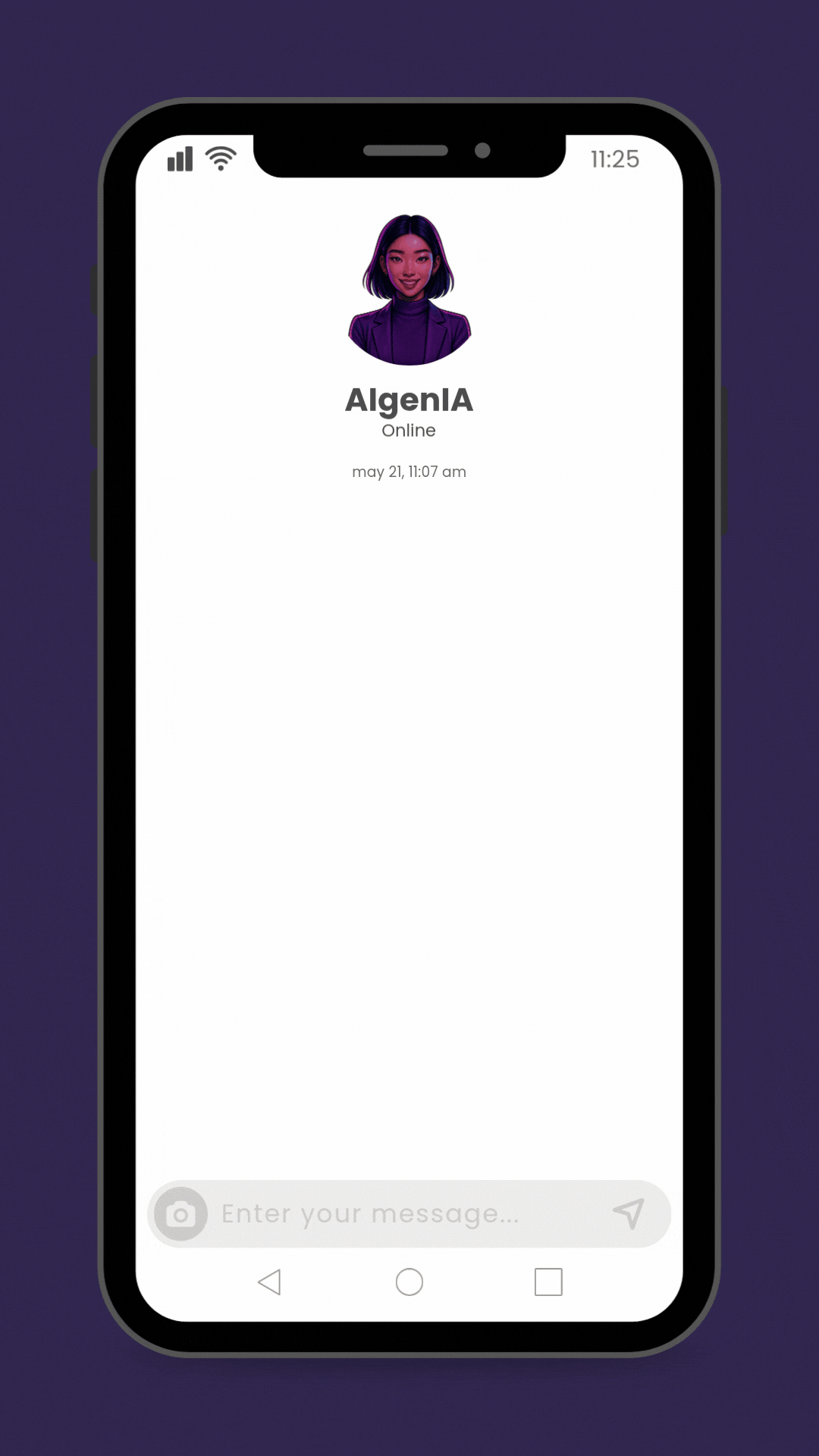 AIGENIA conversando no WhatsApp